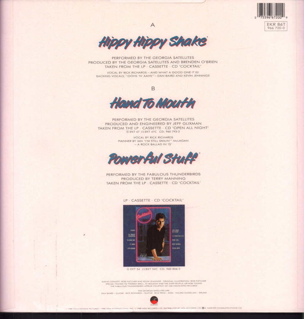 Georgia Satellites / Fabulous Thunderbirds - Hippy Hippy Shake - 12 Inch
