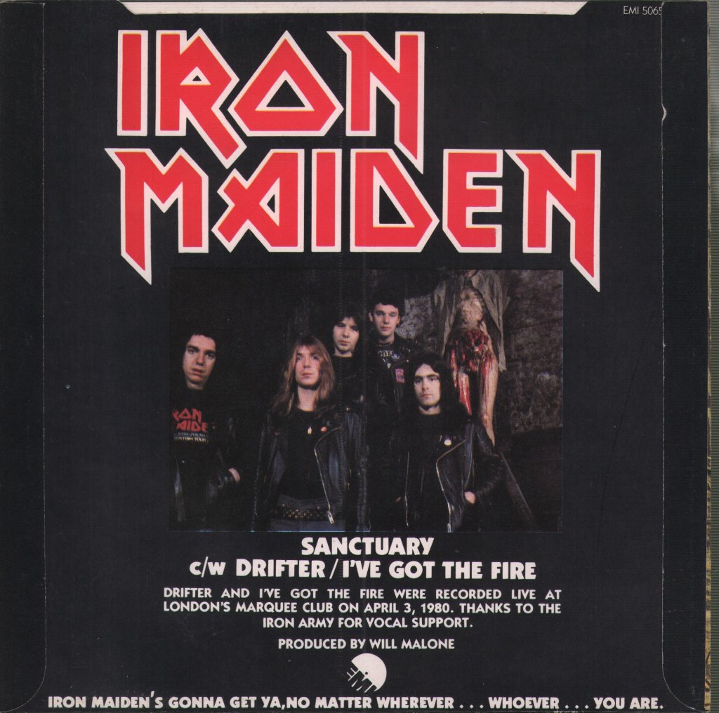 Iron Maiden - Sanctuary - 7 Inch