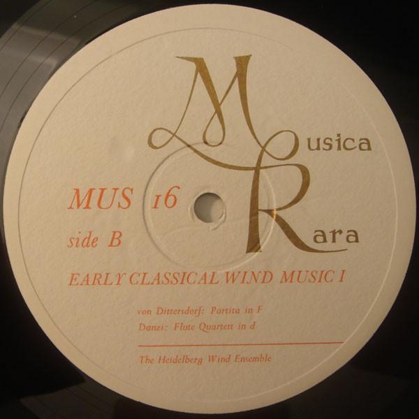 Heidelberg Wind Ensemble - Early Classical Wind Music I - Lp