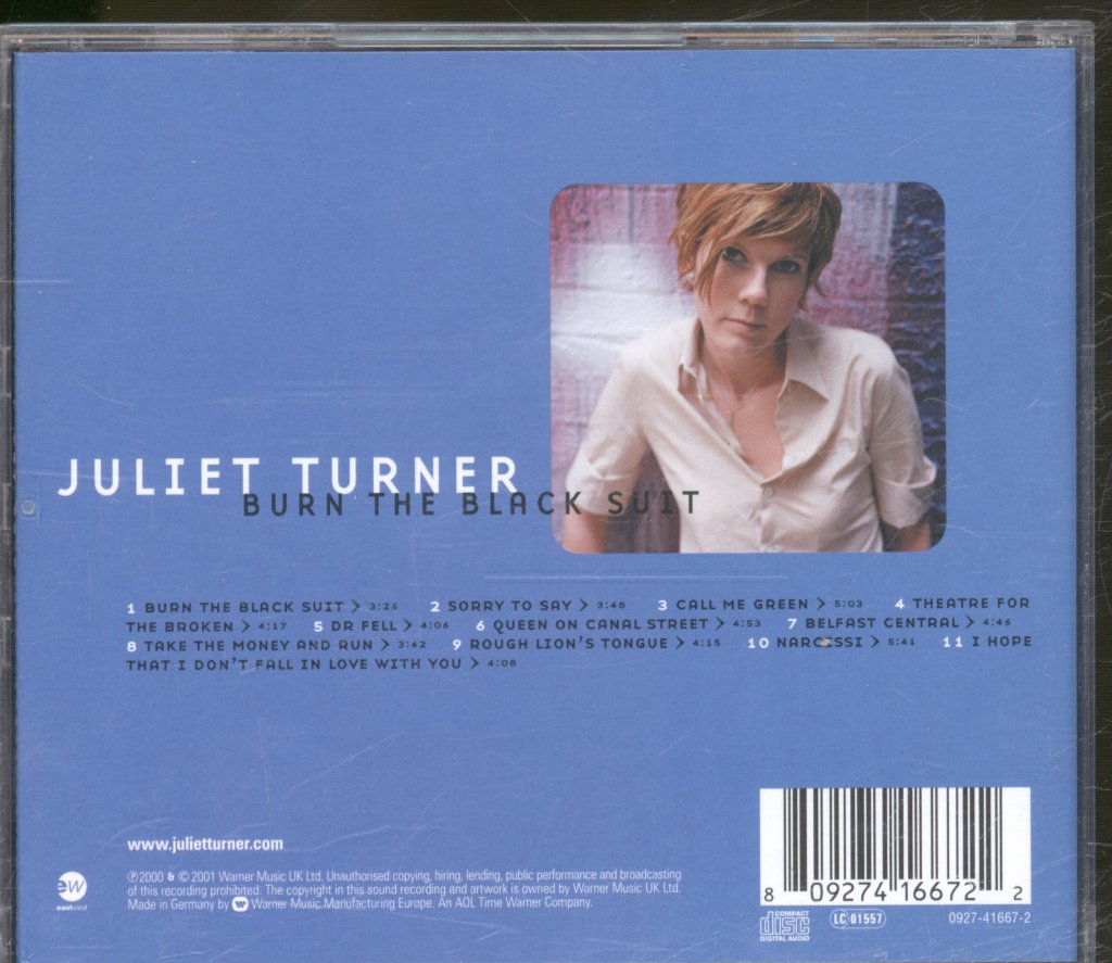Juliet Turner - Burn The Black Suit - Cd