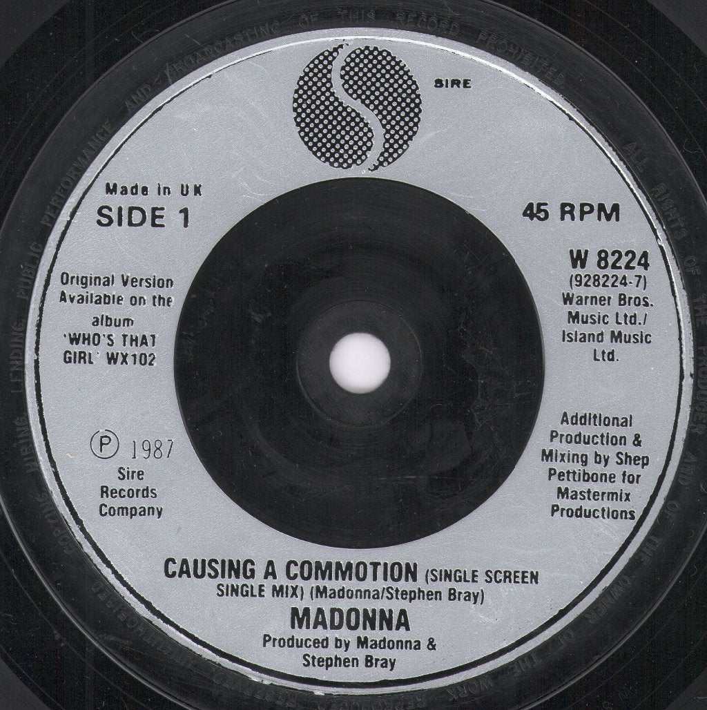 Madonna - Causing A Commotion - 7 Inch