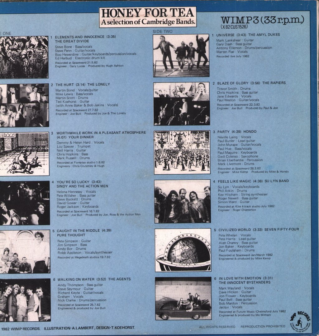 Various - Honey For Tea (A Selection Of Cambridge Bands) - Lp