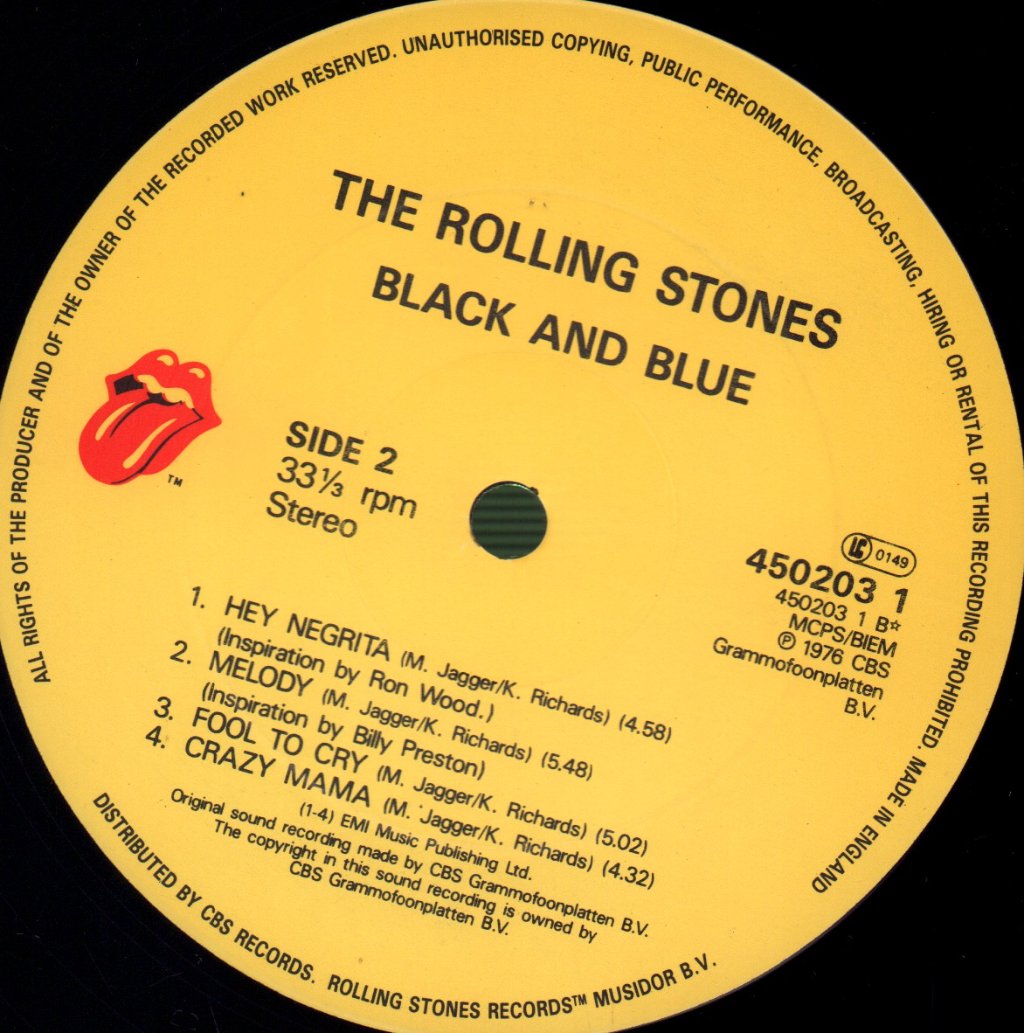 Rolling Stones - Black And Blue - Lp