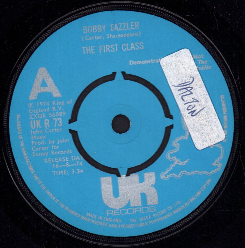 First Class (70'S Pop Group) - Bobby Dazzler - 7 Inch