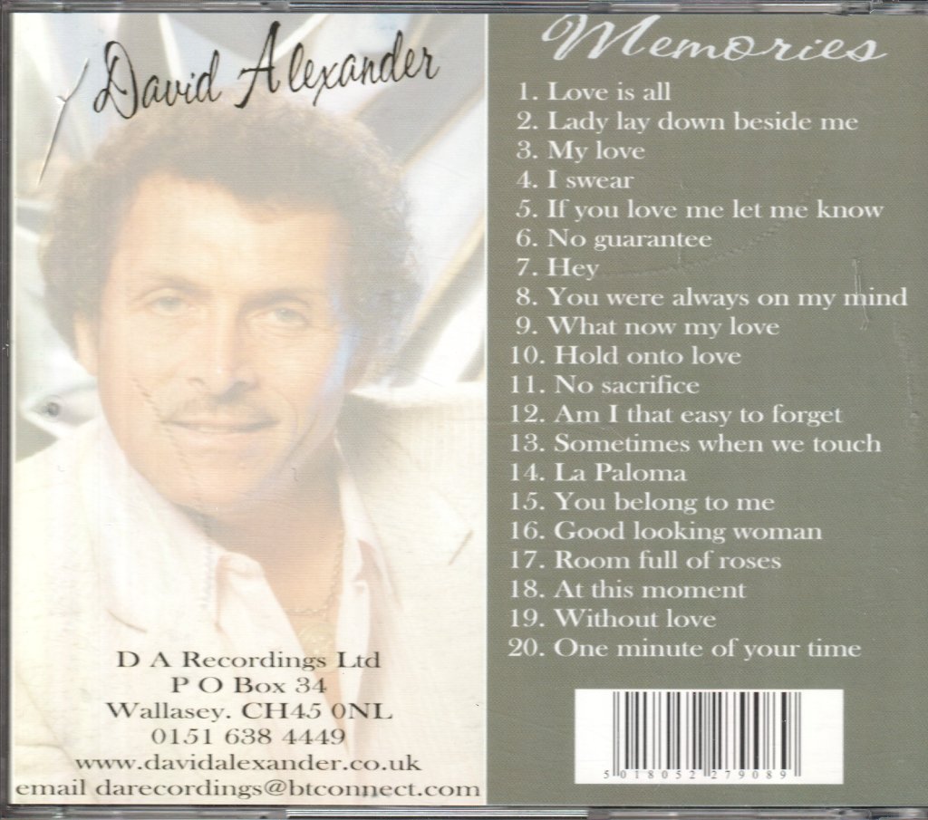 David Alexander - 20 Great Memories - Cd