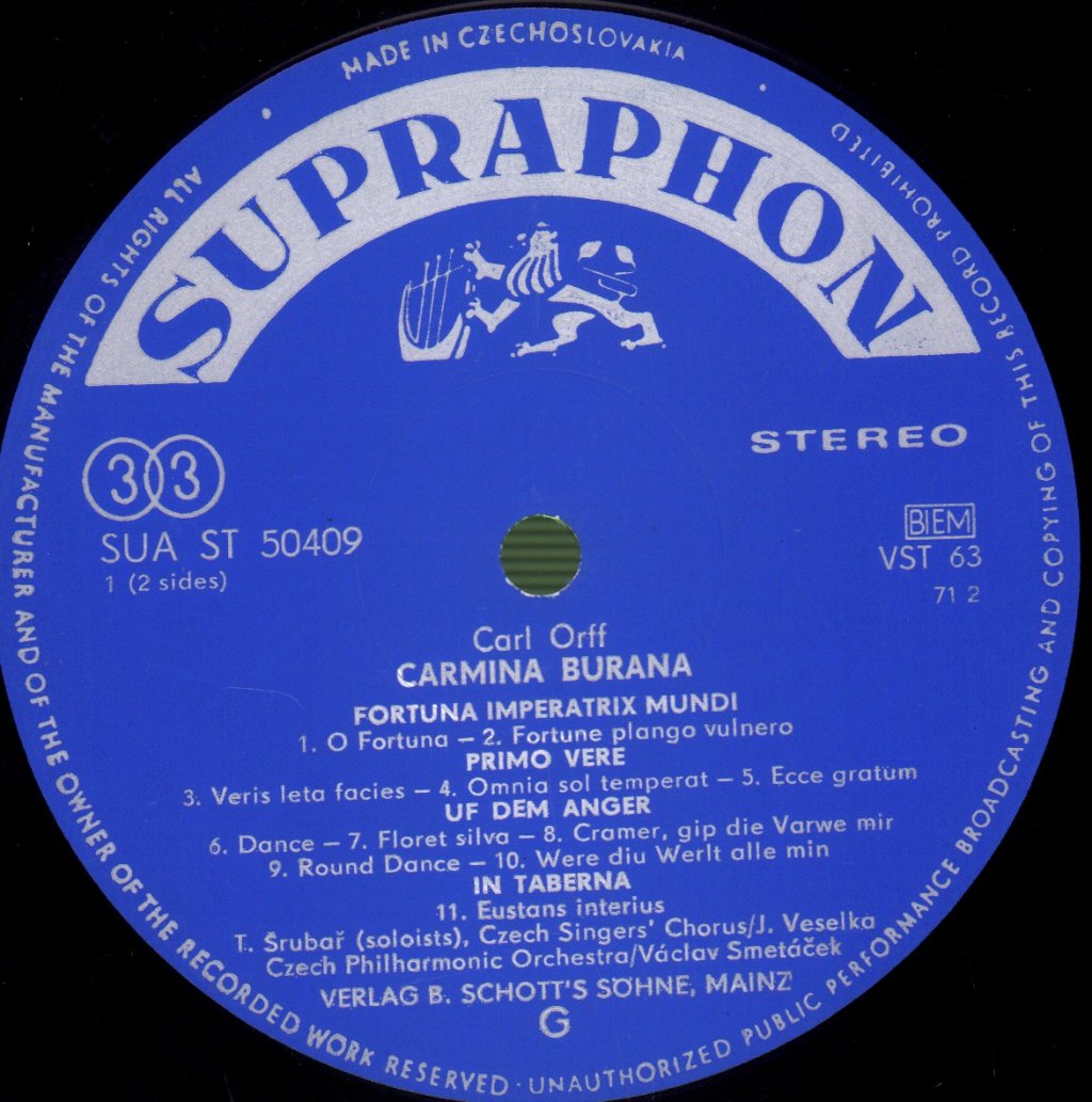 Carl Orff - Carmina Burana - Lp