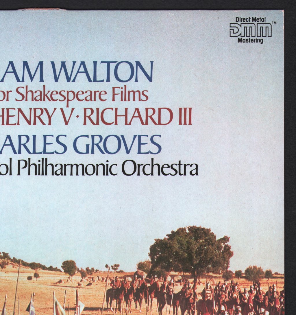 Sir Charles Groves / Royal Liverpool Philharmonic Orchestra - William Walton - Music For Shakespeare Films - Hamlet, Henry V, Richard III - Lp