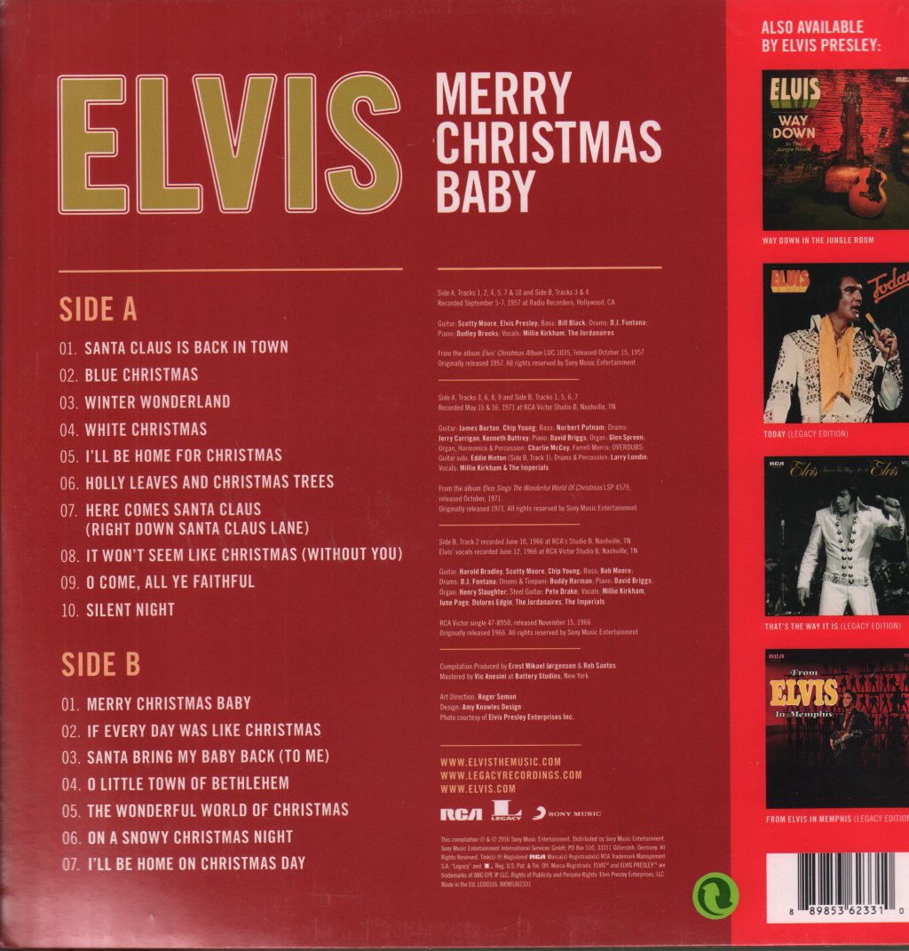 Elvis Presley - Merry Christmas Baby - Lp