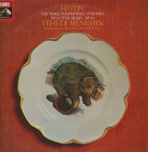 Yehudi Menuhin - Haydn Paris Symphonies Volume 1 - Lp