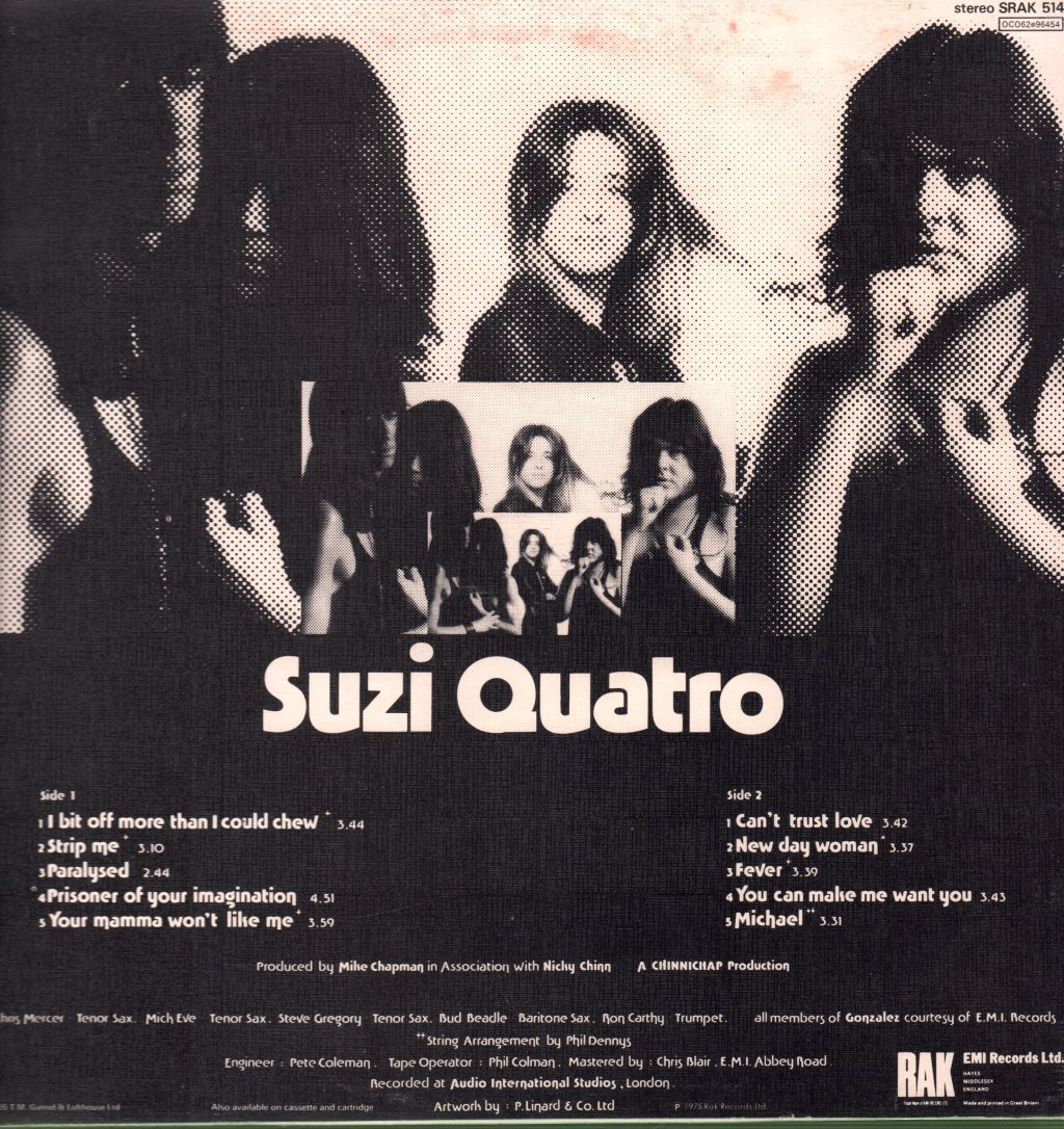 Suzi Quatro - Your Mamma Won't Like Me - Lp