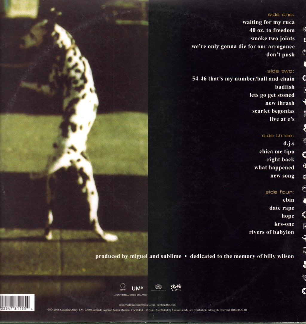 Sublime - 40oz. To Freedom - Double Lp