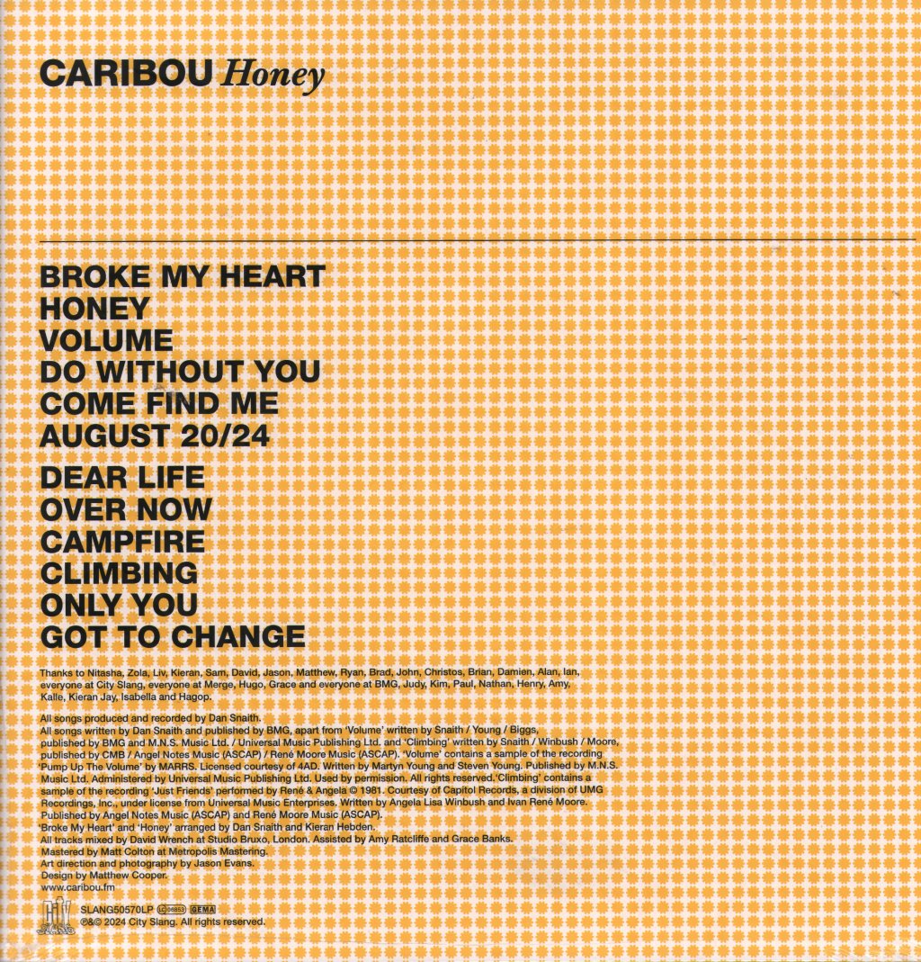 Caribou - Honey - Lp