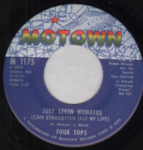 Four Tops - Just Seven Numbers - 7 Inch