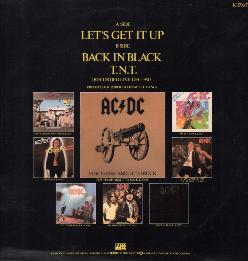 AC/DC - Let's Get It Up - 12 Inch