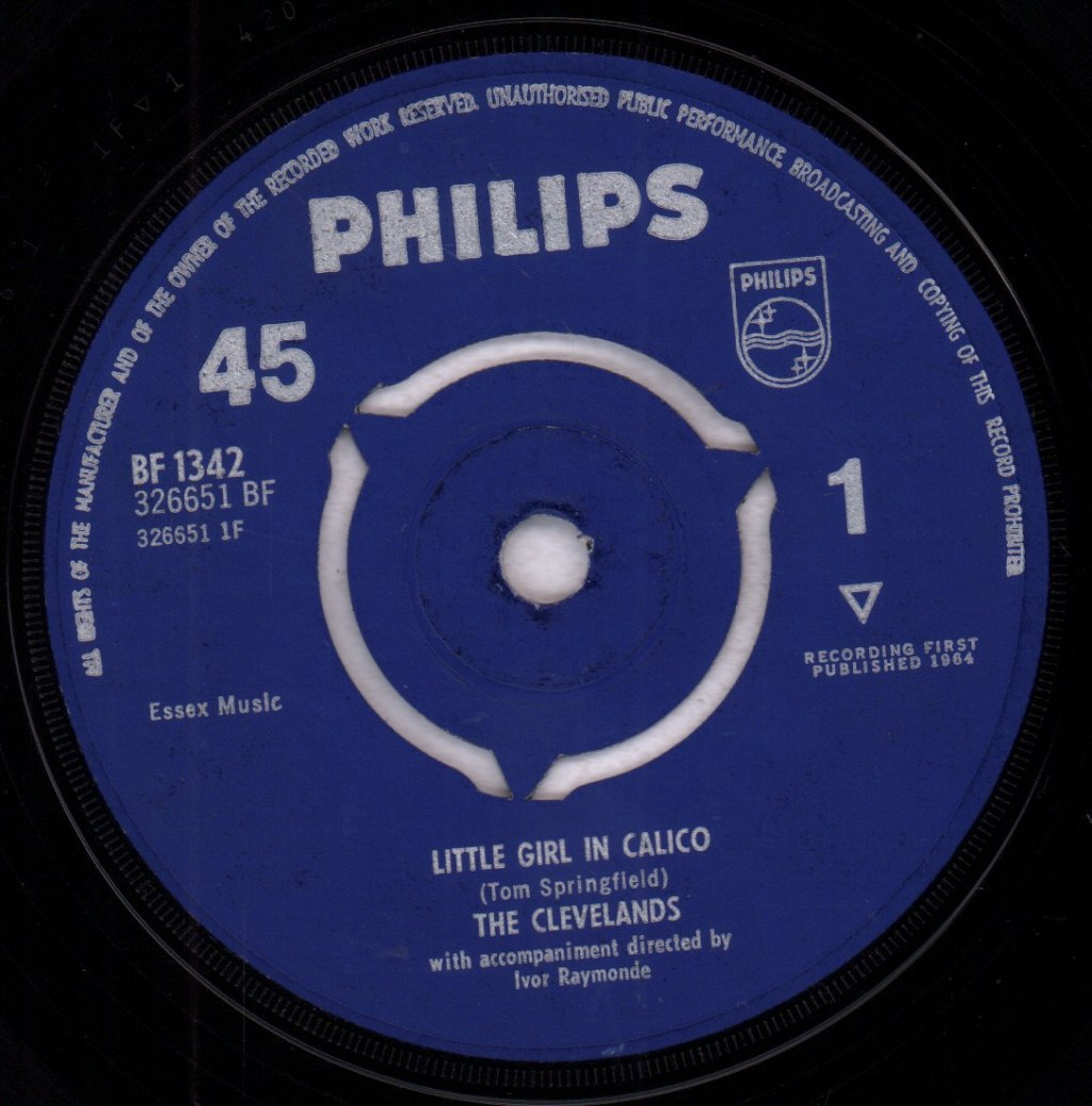 Clevelands - Little Girl In Calico - 7 Inch