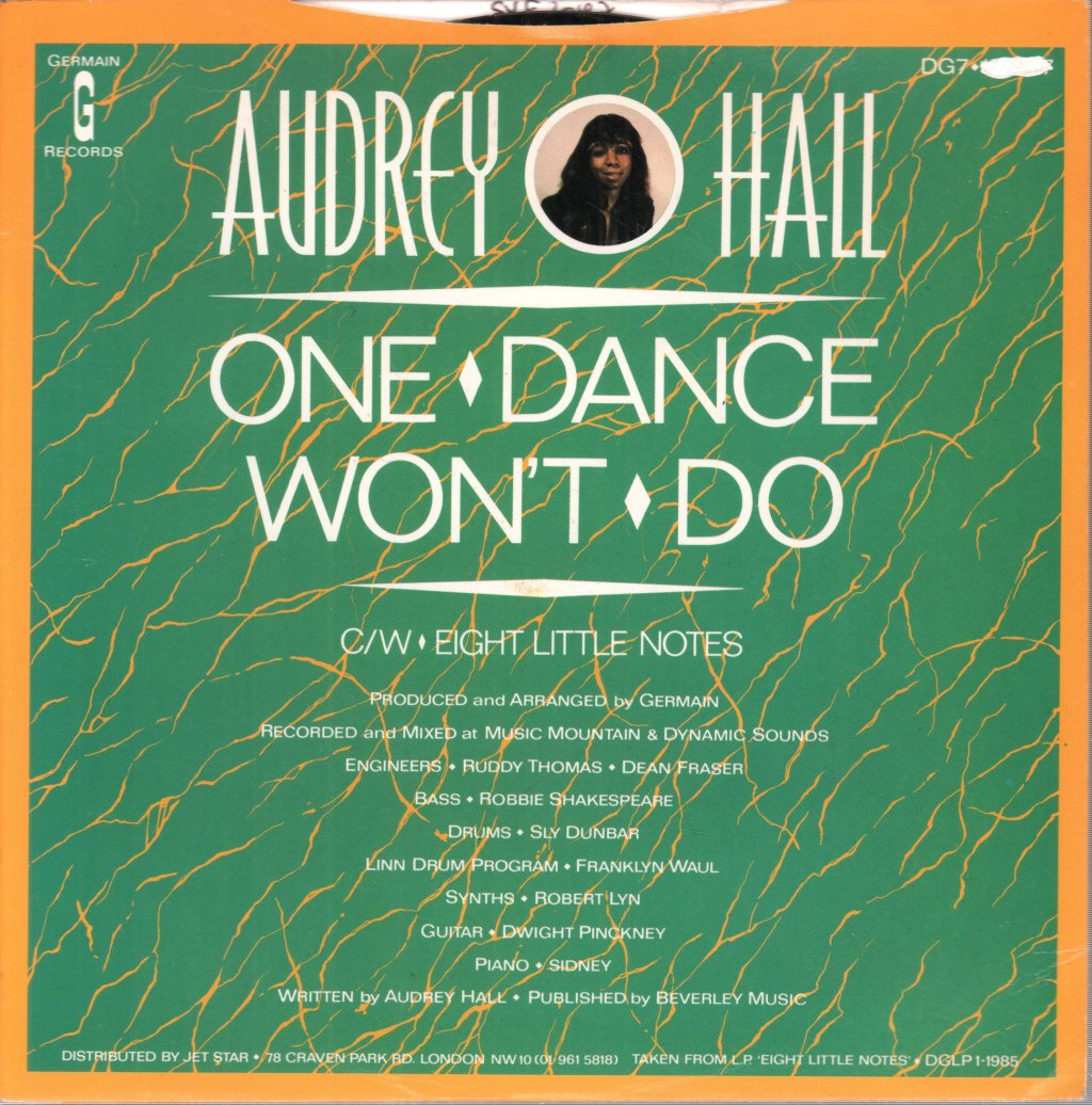 Audrey Hall - One Dance Won't Do - 7 Inch