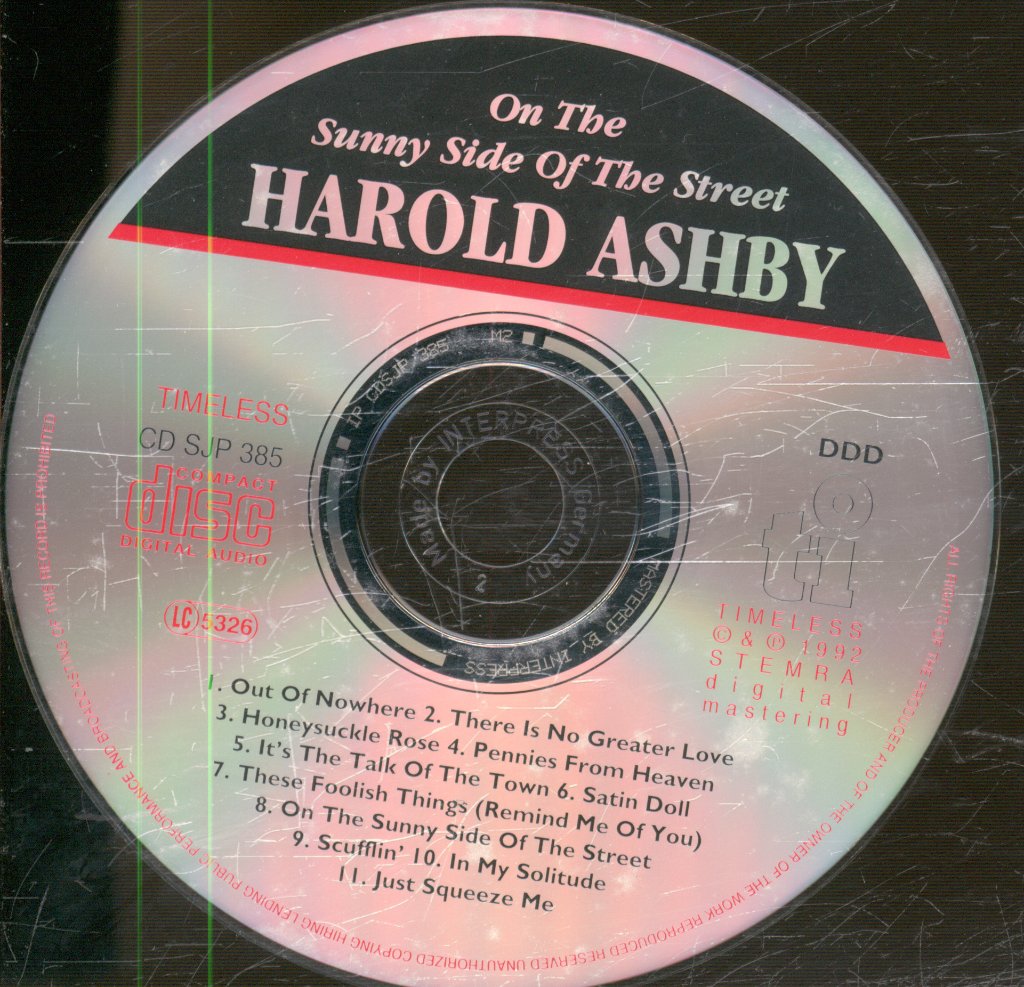 Harold Ashby - On The Sunny Side Of The Street - Cd