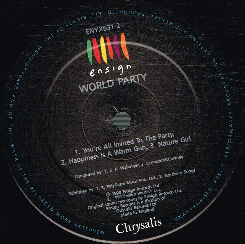 World Party - Message In The Box - 12 Inch