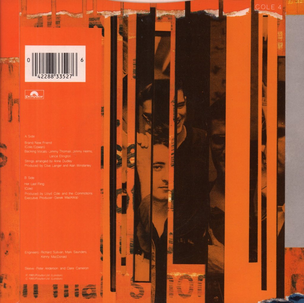 Lloyd Cole And The Commotions - Brand New Friend - 7 Inch