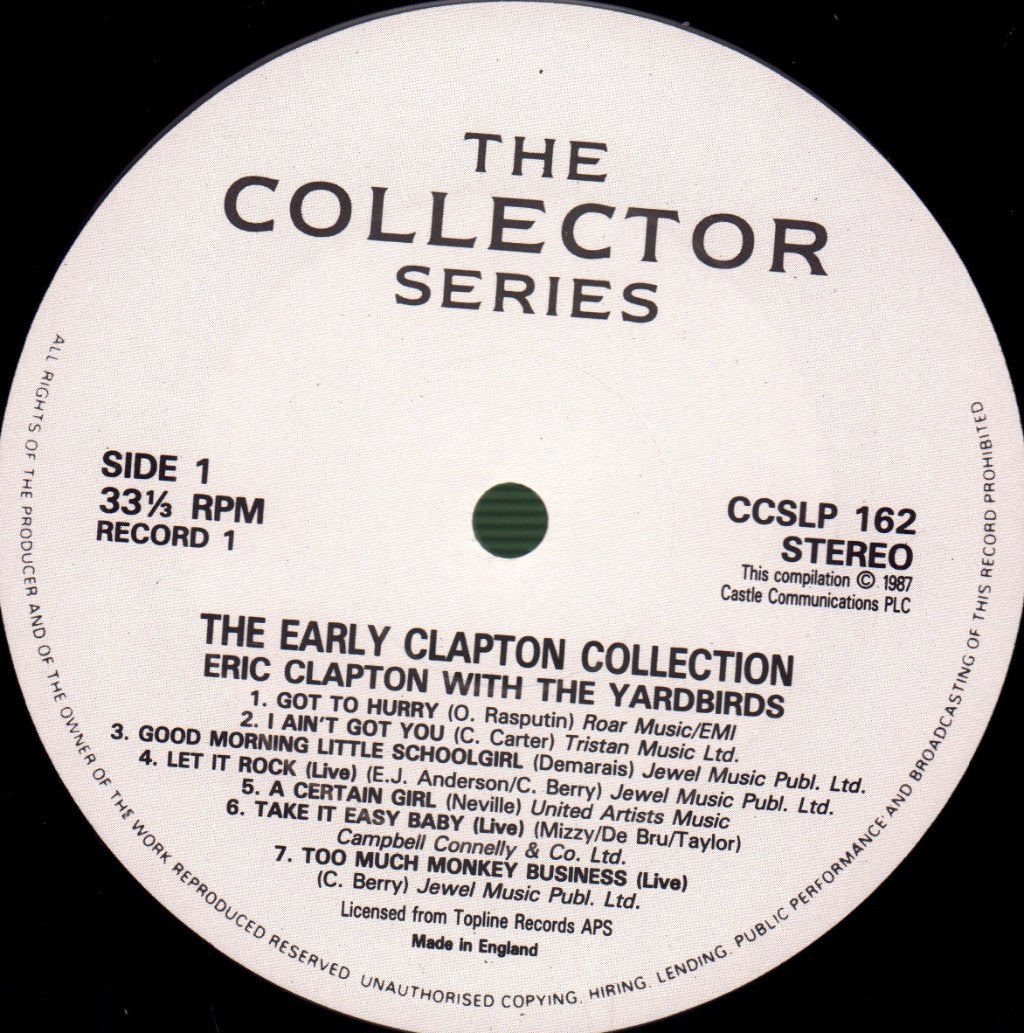 Eric Clapton - Early Clapton Collection - Double Lp