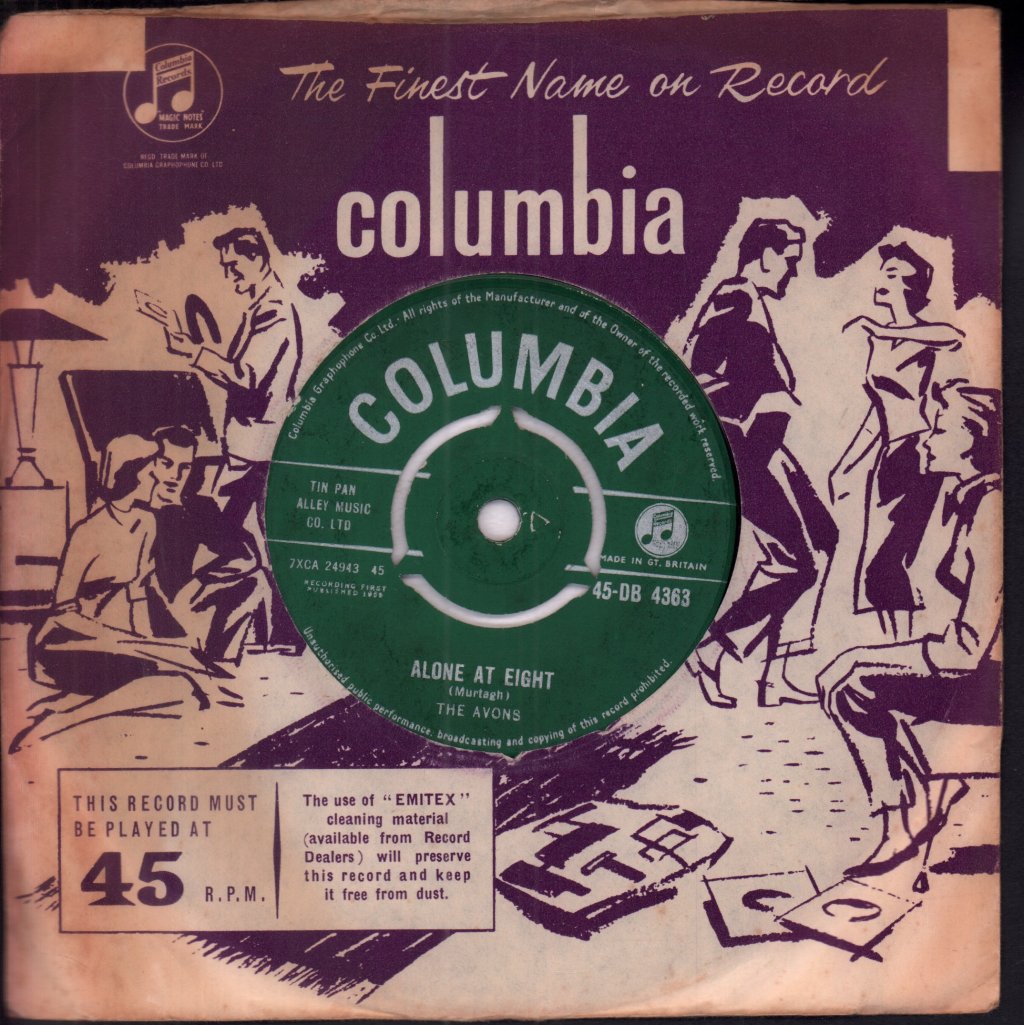 Avons (60S Band) - Seven Little Girls Sitting In The Back Seat - 7 Inch