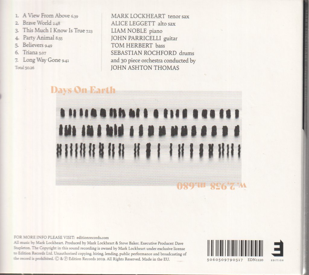 Mark Lockheart - Days On Earth - Cd