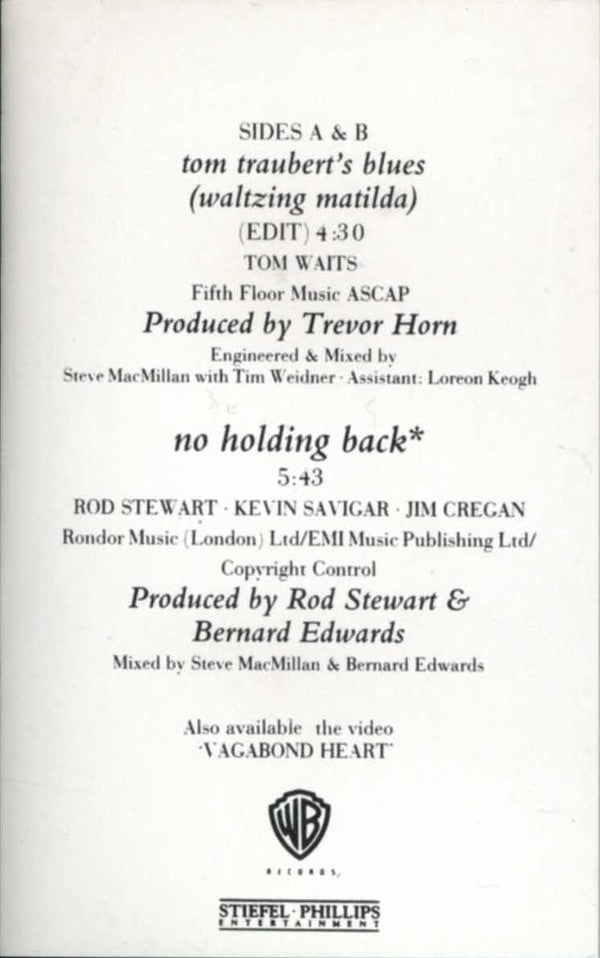 Rod Stewart - Tom Traubert's Blues - Cassette