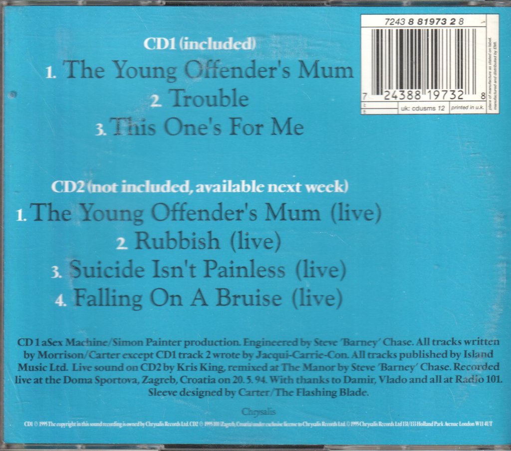 Carter - Young Offenders Mum - Cd