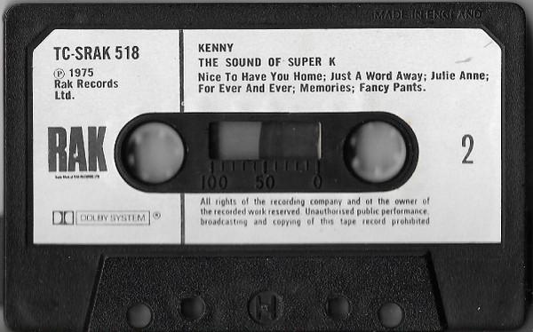 Kenny - Sound Of Super K - Cassette