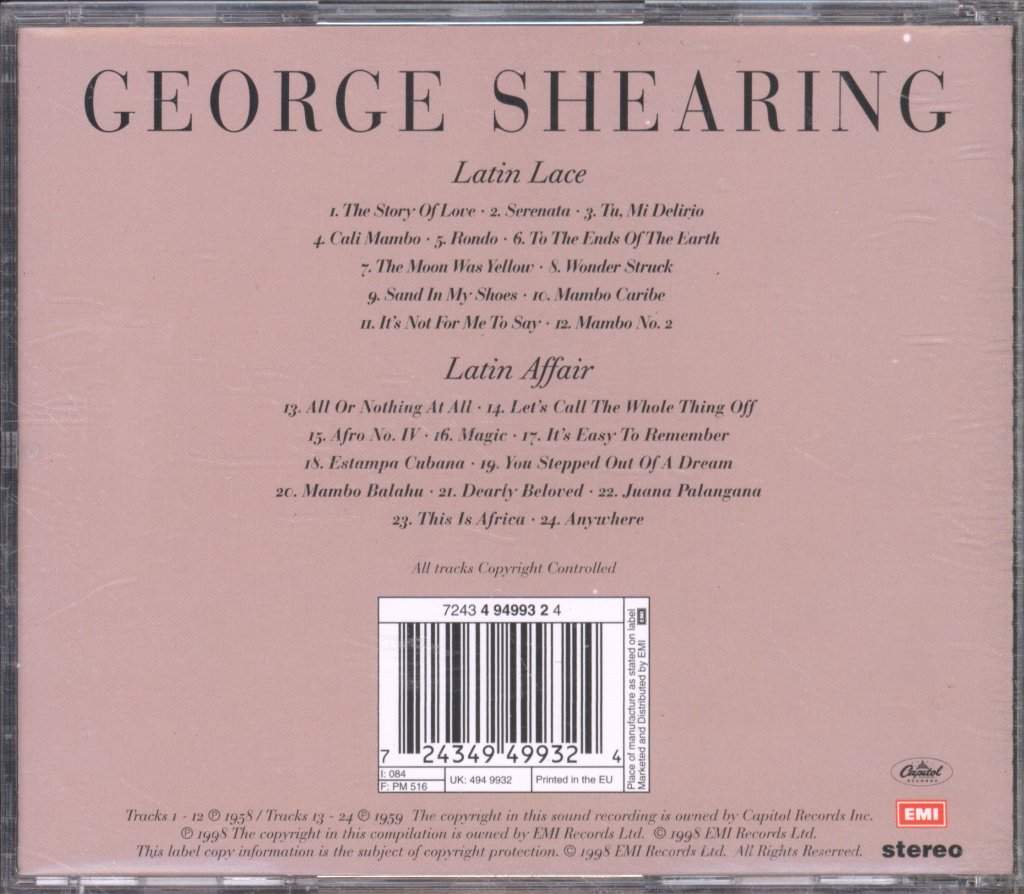 George Shearing - Latin Lace / Latin Affair - Cd