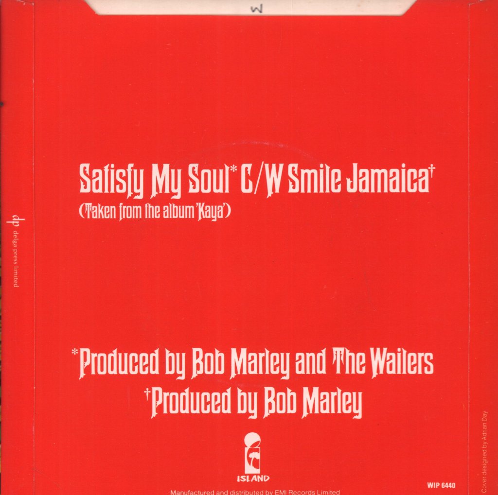 Bob Marley And The Wailers - Satisfy My Soul - 7 Inch