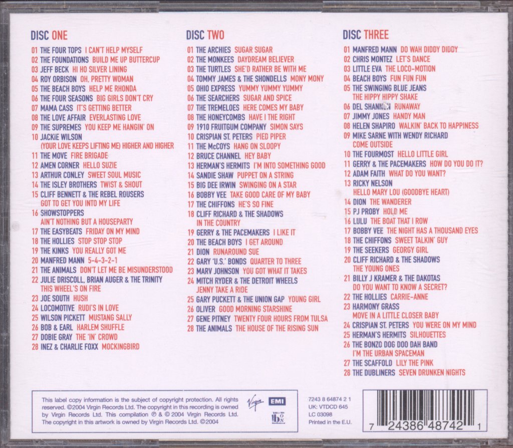 Various Artists - Best Sixties Party - Triple Cd