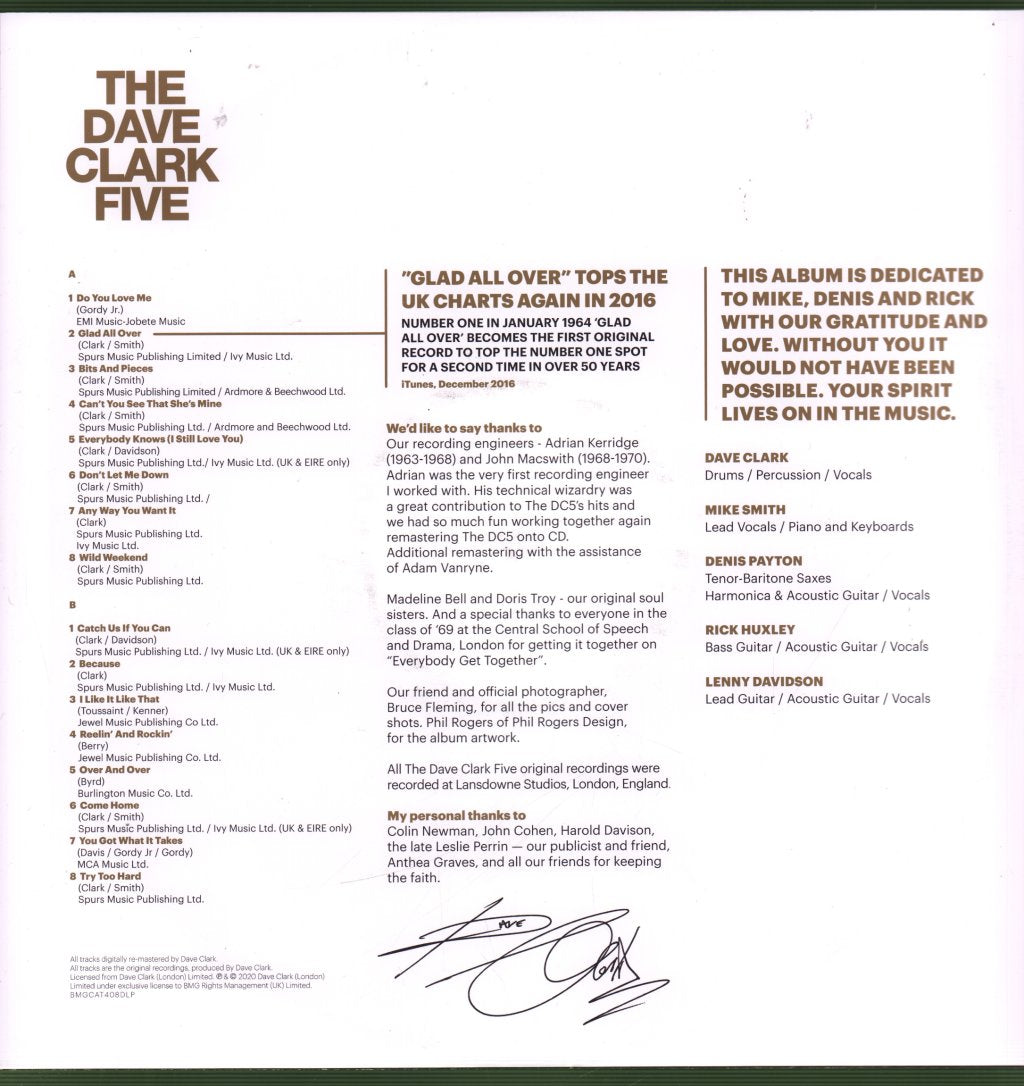 Dave Clark Five - All The Hits - Double Lp