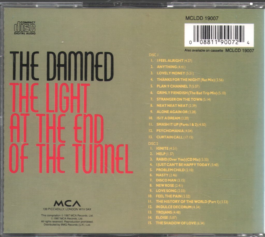 Damned - Light At The End Of The Tunnel - Double Cd
