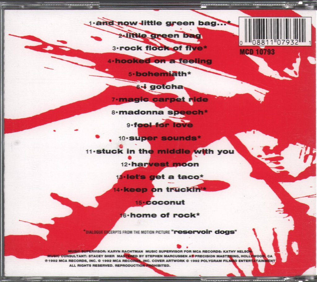 Reservoir Dogs - Music From The Original Motion Picture Soundtrack - Cd