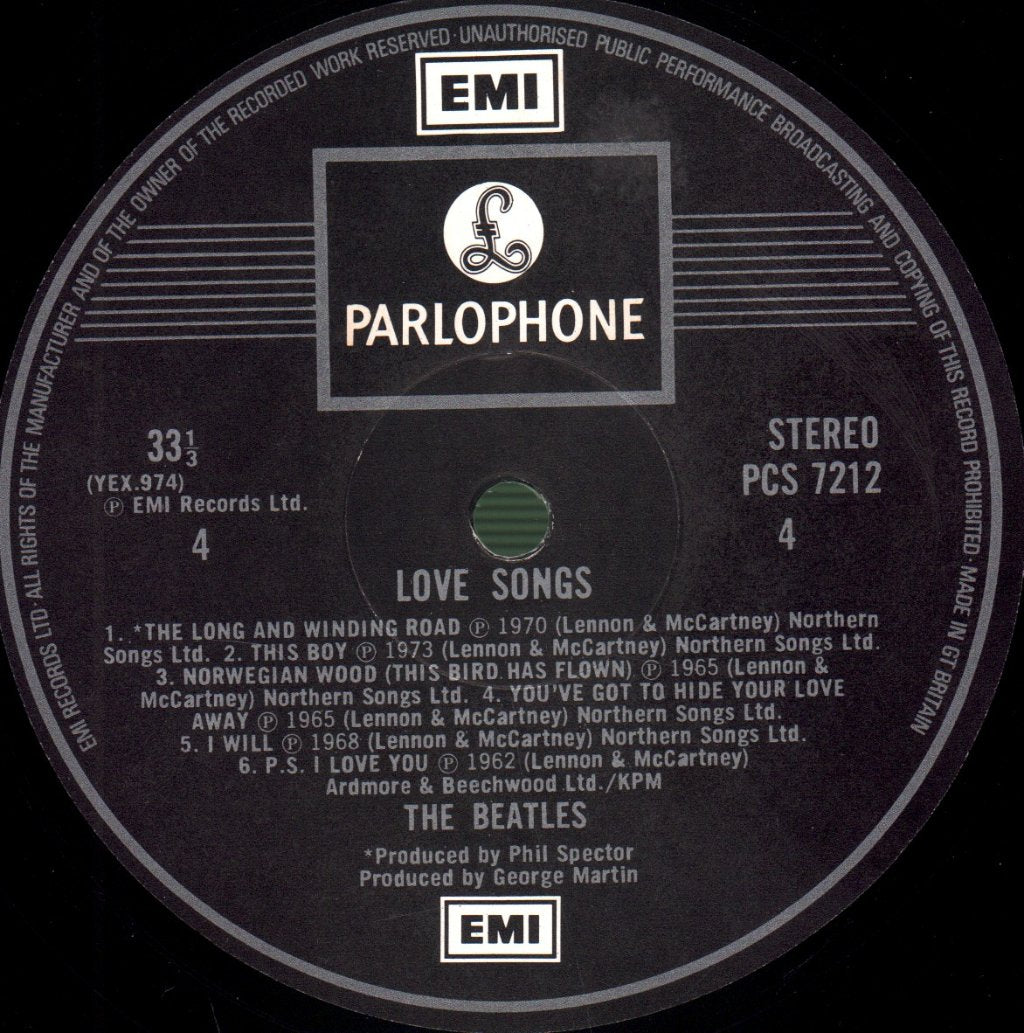 Beatles - Love Songs - Double Lp