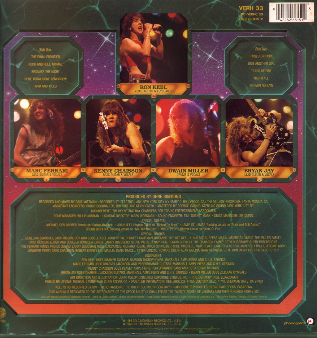 Keel - Final Frontier - Lp