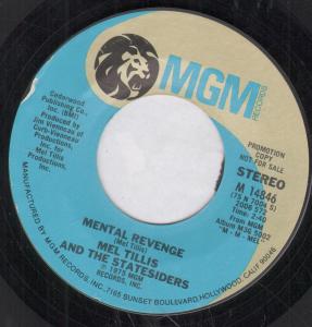 Mel Tillis And The Statesiders - Mental Revenge - 7 Inch