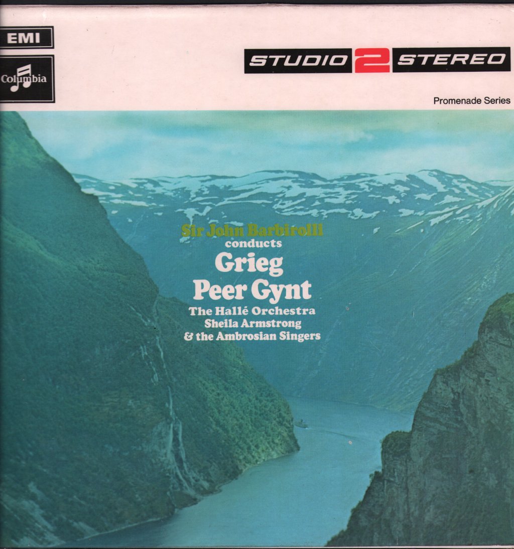 Sir John Barbirolli / Halle Orchestra / Sheila Armstrong / Ambrosian Singers - Grieg - Peer Gynt - Lp