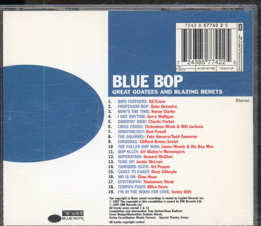 Various Artists - Blue Bop (Great Goatees And Blazing Berets) - Cd