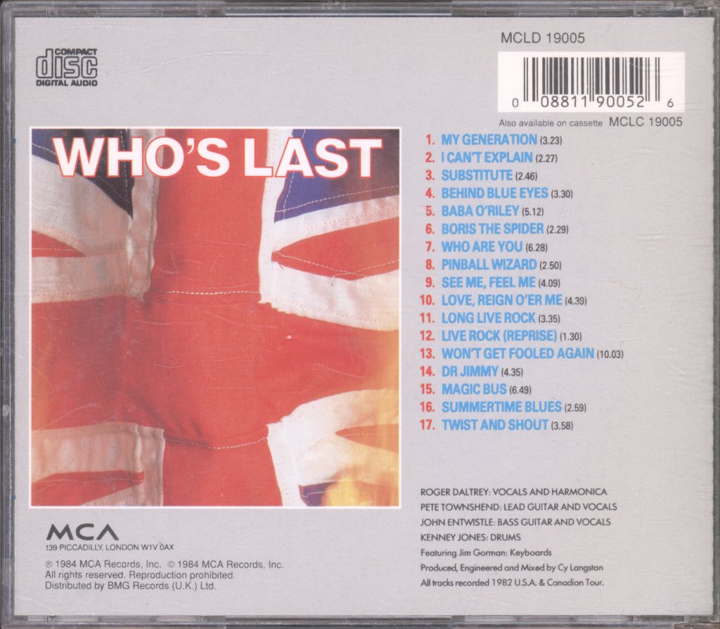 Who - Who's Last - Cd