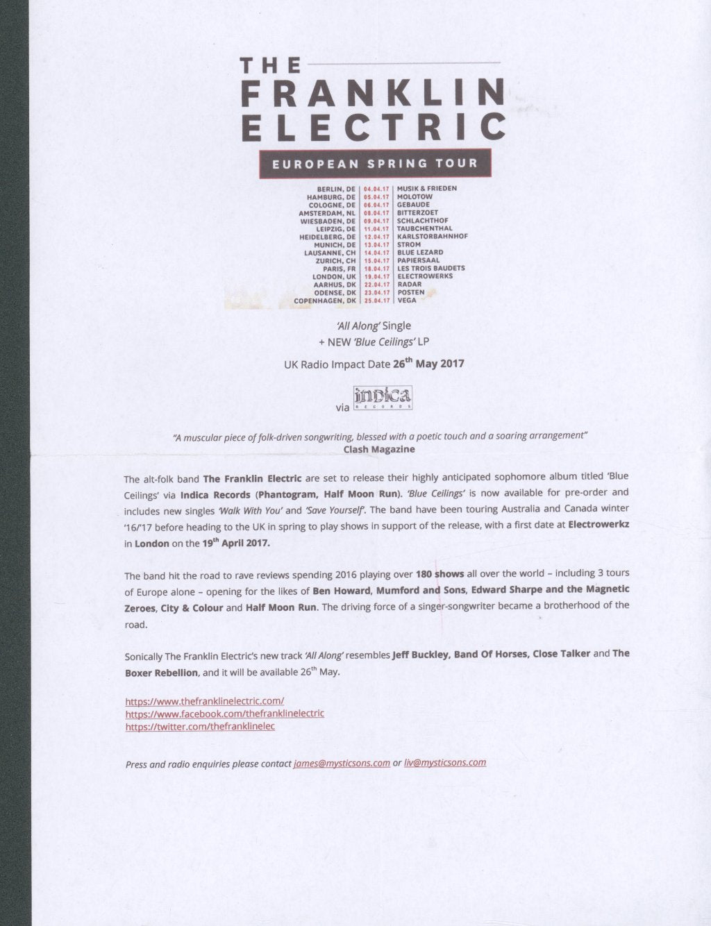 Franklin Electric - Blue Ceilings - Cd