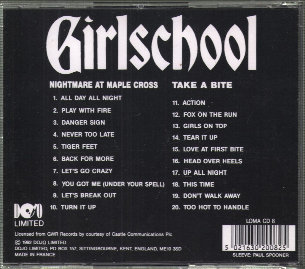 Girlschool - Nightmare At Maple Cross / Take A Bite - Cd