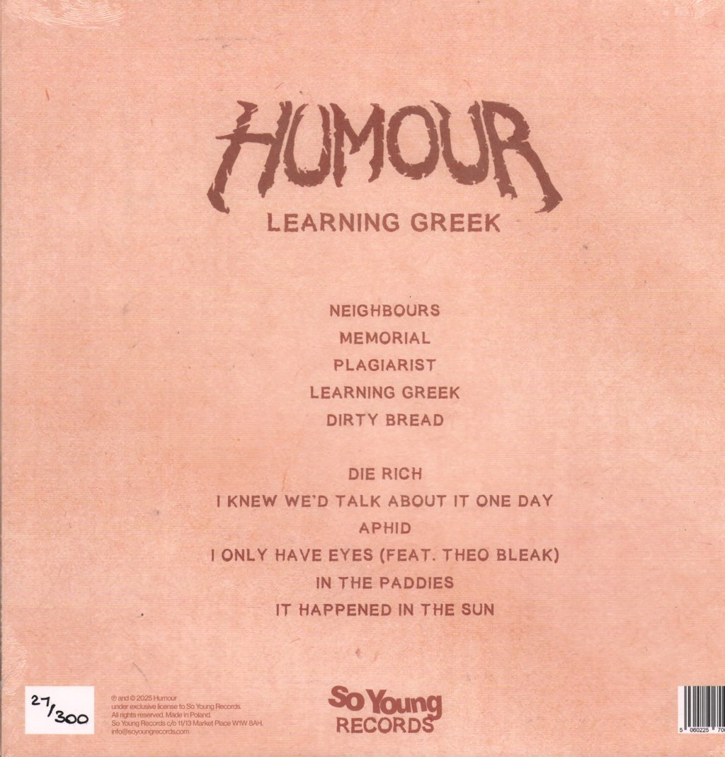 Humour - Learning Greek (Dinked Edition #344) - Lp