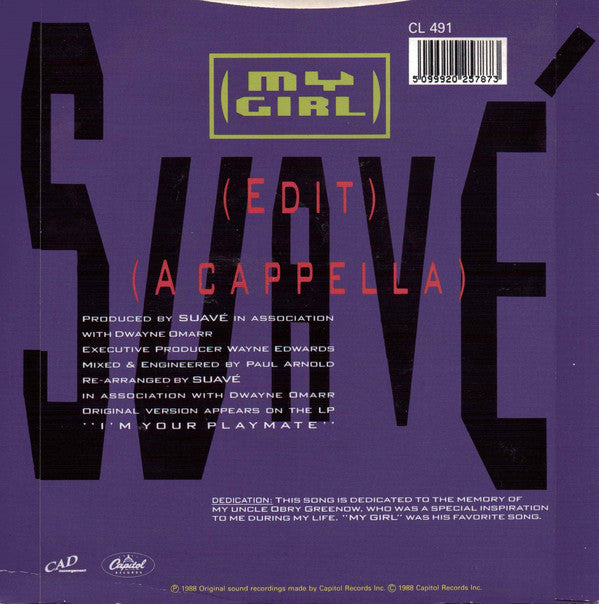 Suavé - My Girl - 7 Inch