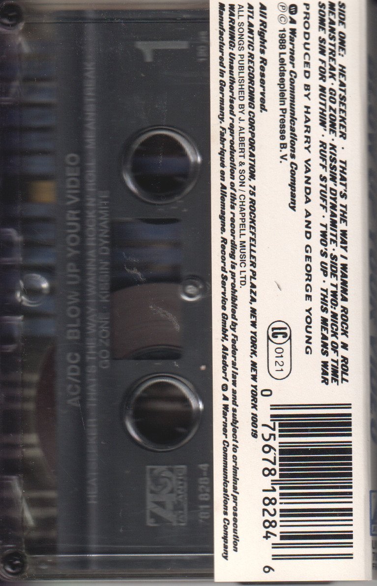 AC/DC - Blow Up Your Video - Cassette
