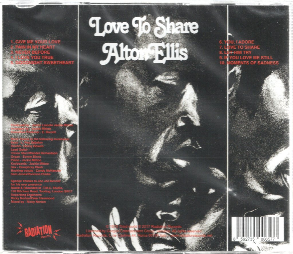 Alton Ellis - Love To Share - Cd
