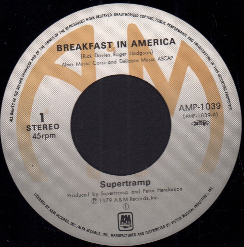 Supertramp - Breakfast In America - 7 Inch