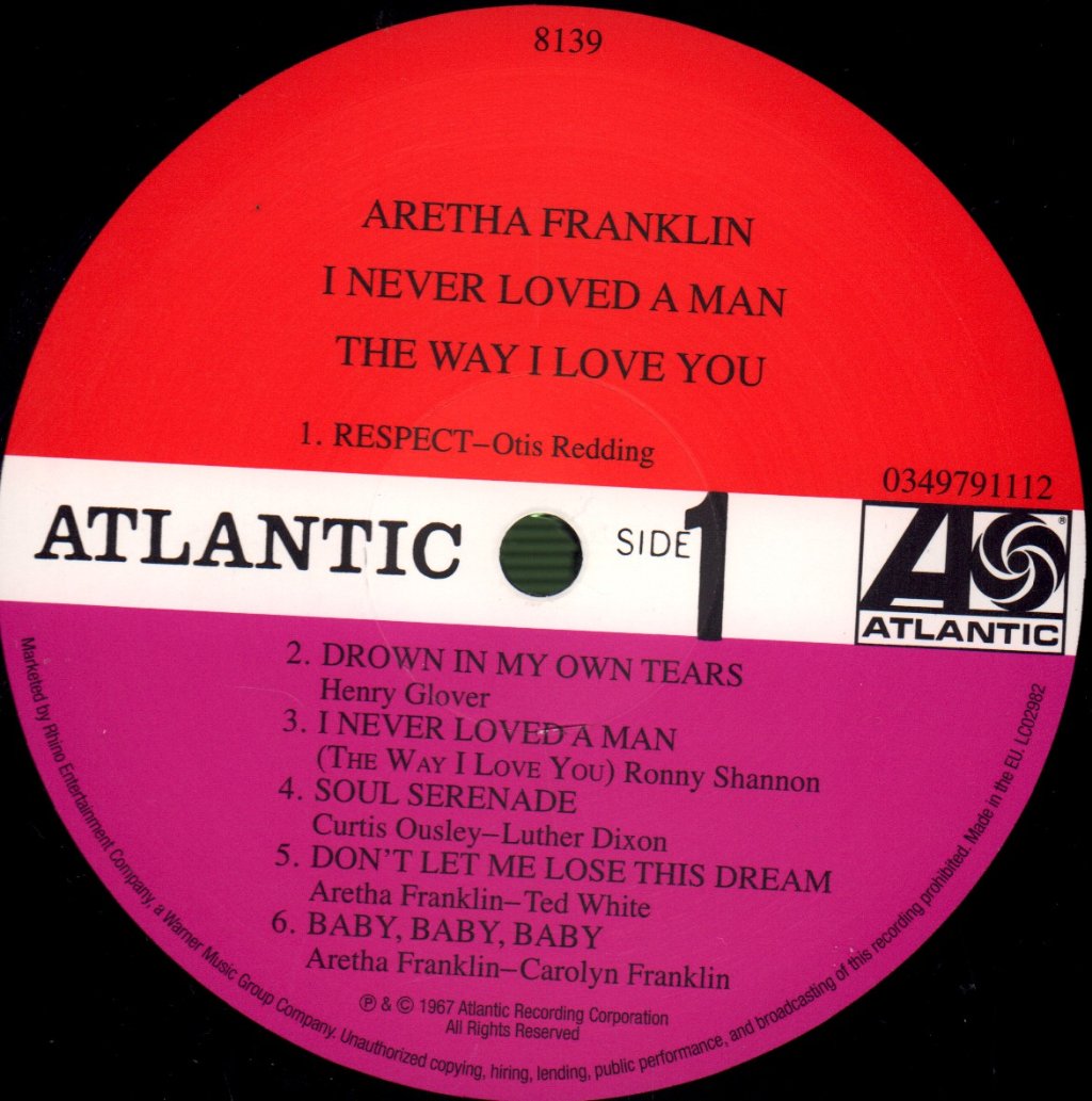 Aretha Franklin - I Never Loved A Man The Way I Love You - Lp