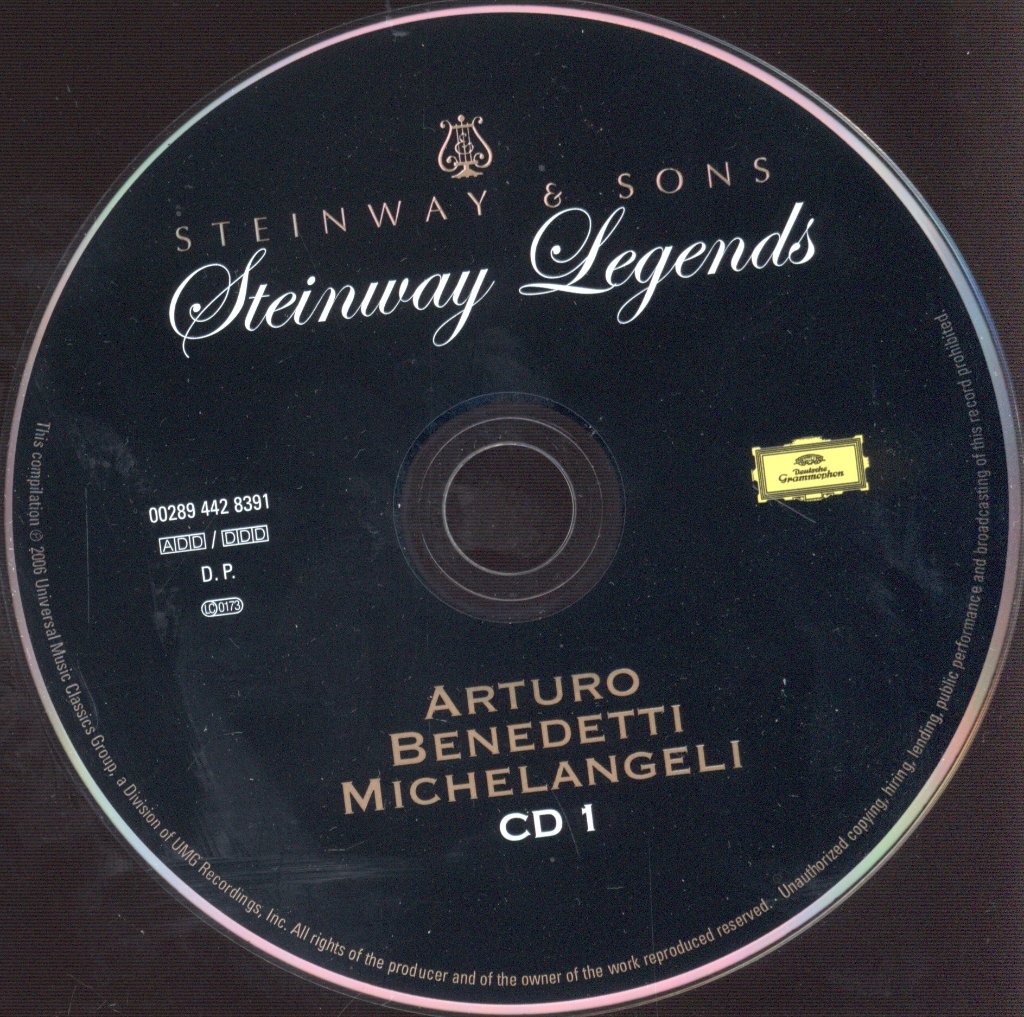 Arturo Benedetti Michelangeli - Steinway Legends - Double Cd
